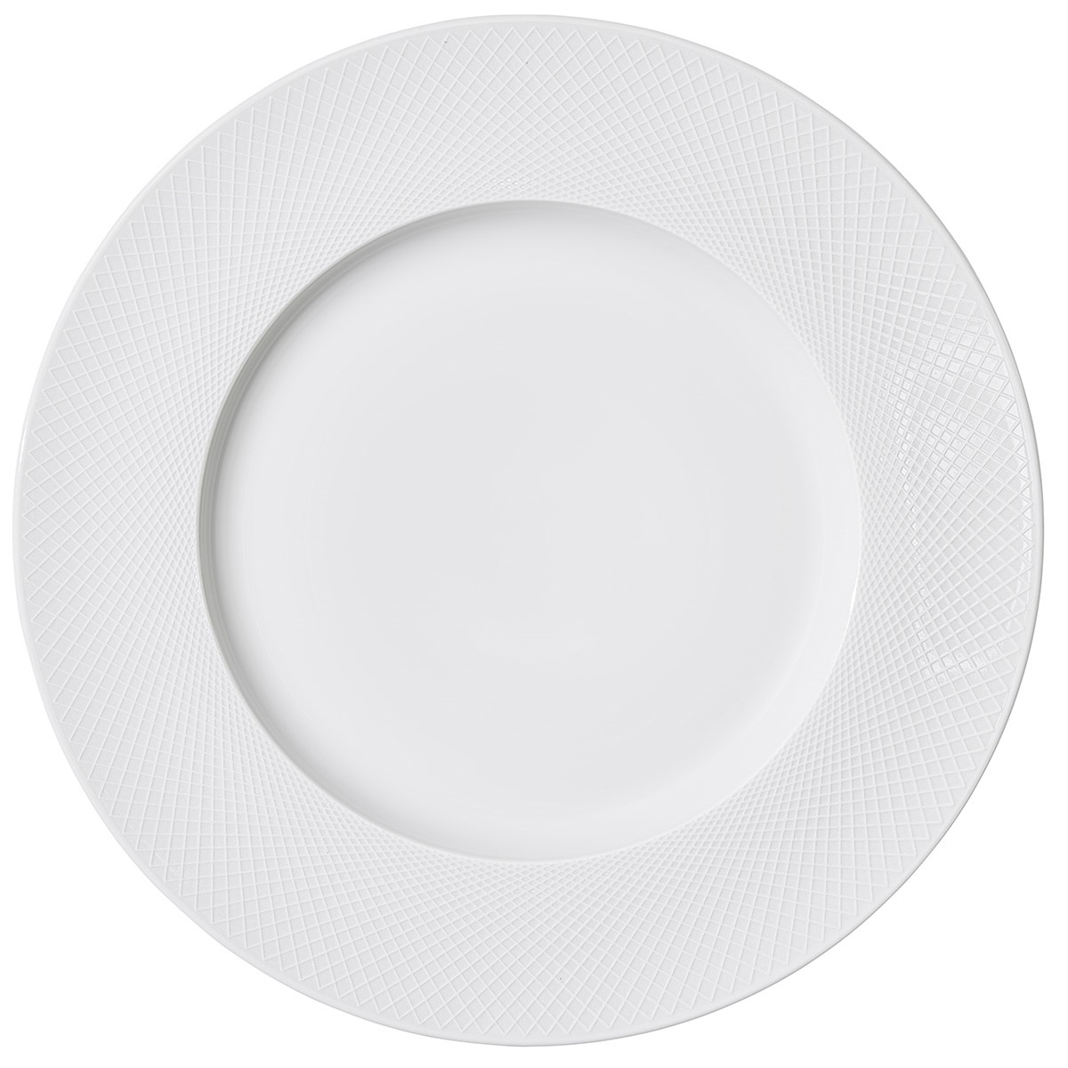 Degrenne Collezione Graphique Blanc Classique White Piatto di presentazione rotondo 32,5 cm